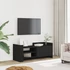 Kép 1/11 - Fekete szerelt fa TV-szekrény 100 x 35 x 40 cm