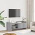 Kép 1/11 - Szürke sonoma színű szerelt fa TV-szekrény 100 x 35 x 40 cm