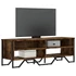 Kép 1/9 - Füstös tölgy színű szerelt fa TV-szekrény 122 x 34 x 41 cm