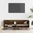 Kép 3/9 - Füstös tölgy színű szerelt fa TV-szekrény 122 x 34 x 41 cm