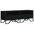 Kép 2/10 - Fekete szerelt fa TV-szekrény 122 x 34 x 41 cm