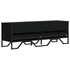 Kép 6/10 - Fekete szerelt fa TV-szekrény 122 x 34 x 41 cm