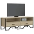 Kép 1/10 - Sonoma tölgy színű szerelt fa TV-szekrény 122 x 34 x 41 cm