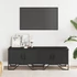 Kép 3/10 - Fekete szerelt fa TV-szekrény 122 x 34 x 41 cm