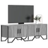Kép 1/10 - Szürke sonoma színű szerelt fa TV-szekrény 122 x 34 x 41 cm