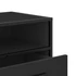 Kép 8/10 - Fekete szerelt fa és fém TV-szekrény 80x34,5x40 cm