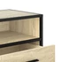 Kép 8/10 - Sonoma tölgyszínű szerelt fa és fém TV-szekrény 80x34,5x40 cm