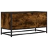 Kép 6/10 - Füstös tölgy színű szerelt fa és fém TV-szekrény 80x34,5x40 cm