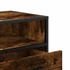 Kép 8/10 - Füstös tölgy színű szerelt fa és fém TV-szekrény 80x34,5x40 cm