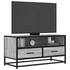 Kép 1/10 - Szürke sonoma színű szerelt fa és fém TV-szekrény 80x34,5x40 cm