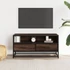 Kép 3/10 - Barna tölgy színű szerelt fa és fém TV-szekrény 80x34,5x40 cm