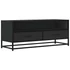 Kép 2/10 - Fekete szerelt fa és fém TV-szekrény 100x34,5x40 cm