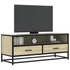 Kép 1/10 - Sonoma tölgy színű szerelt fa és fém TV-szekrény 100x34,5x40 cm
