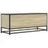 Kép 6/10 - Sonoma tölgy színű szerelt fa és fém TV-szekrény 100x34,5x40 cm