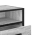 Kép 8/10 - Szürke sonoma színű szerelt fa és fém TV-szekrény 100x34,5x40cm