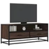 Kép 1/10 - Barna tölgy színű szerelt fa és fém TV-szekrény 100x34,5x40 cm