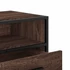 Kép 8/10 - Barna tölgy színű szerelt fa és fém TV-szekrény 100x34,5x40 cm