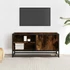 Kép 3/11 - Füstös tölgy színű szerelt fa és fém TV-szekrény 80x34,5x40 cm