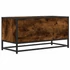Kép 6/11 - Füstös tölgy színű szerelt fa és fém TV-szekrény 80x34,5x40 cm