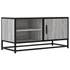 Kép 2/11 - Szürke sonoma színű szerelt fa és fém TV-szekrény 80x34,5x40 cm