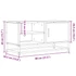Kép 11/11 - Szürke sonoma színű szerelt fa és fém TV-szekrény 80x34,5x40 cm