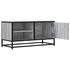 Kép 7/11 - Szürke sonoma színű szerelt fa és fém TV-szekrény 80x34,5x40 cm