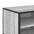 Kép 9/11 - Szürke sonoma színű szerelt fa és fém TV-szekrény 80x34,5x40 cm