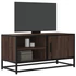 Kép 1/11 - Barna tölgy színű szerelt fa és fém TV-szekrény 80x34,5x40 cm