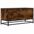 Kép 6/10 - Füstös tölgy színű szerelt fa és fém TV-szekrény 80x34,5x40 cm
