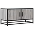 Kép 2/10 - Szürke sonoma színű szerelt fa és fém TV-szekrény 80x34,5x40 cm