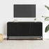 Kép 3/10 - Fekete szerelt fa és fém TV-szekrény 100x35x50 cm