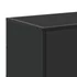 Kép 8/10 - Fekete szerelt fa és fém TV-szekrény 100x35x50 cm