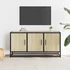 Kép 3/10 - Sonoma tölgy színű szerelt fa és fém TV-szekrény 100x35x50 cm