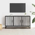 Kép 3/10 - Szürke sonoma színű szerelt fa és fém TV-szekrény 100x35x50 cm