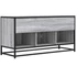 Kép 6/10 - Szürke sonoma színű szerelt fa és fém TV-szekrény 100x35x50 cm