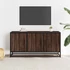 Kép 3/10 - Barna tölgy színű szerelt fa és fém TV-szekrény 100x35x50 cm
