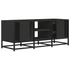 Kép 6/10 - Fekete szerelt fa és fém TV-szekrény 100x35x41 cm
