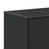 Kép 8/10 - Fekete szerelt fa és fém TV-szekrény 100x35x41 cm