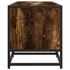 Kép 5/10 - Füstös tölgy színű szerelt fa és fém TV-szekrény 100x35x41 cm