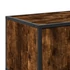 Kép 8/10 - Füstös tölgy színű szerelt fa és fém TV-szekrény 100x35x41 cm
