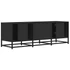 Kép 6/10 - Fekete szerelt fa és fém TV-szekrény 120x35x41 cm