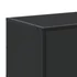 Kép 8/10 - Fekete szerelt fa és fém TV-szekrény 120x35x41 cm