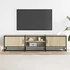 Kép 3/10 - Sonoma tölgy színű szerelt fa és fém TV-szekrény 160x35x41 cm