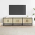Kép 3/10 - Sonoma tölgy színű szerelt fa és fém TV-szekrény 150x35x41 cm