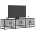 Kép 1/10 - Szürke sonoma színű szerelt fa és fém TV-szekrény 150x35x41 cm