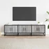 Kép 3/10 - Szürke sonoma színű szerelt fa és fém TV-szekrény 150x35x41 cm