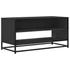 Kép 2/9 - Fekete szerelt fa és fém TV-szekrény 91x40x46 cm