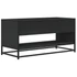 Kép 6/9 - Fekete szerelt fa és fém TV-szekrény 91x40x46 cm