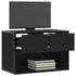 Kép 3/11 - Fekete szerelt fa és fém TV-szekrény 60 x 31 x 39,5 cm