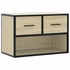 Kép 2/11 - Sonoma tölgy színű szerelt fa és fém TV-szekrény 60x31x39,5 cm